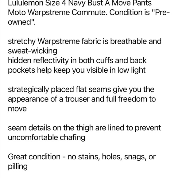 Lululemon biker pants - Picture 8 of 8